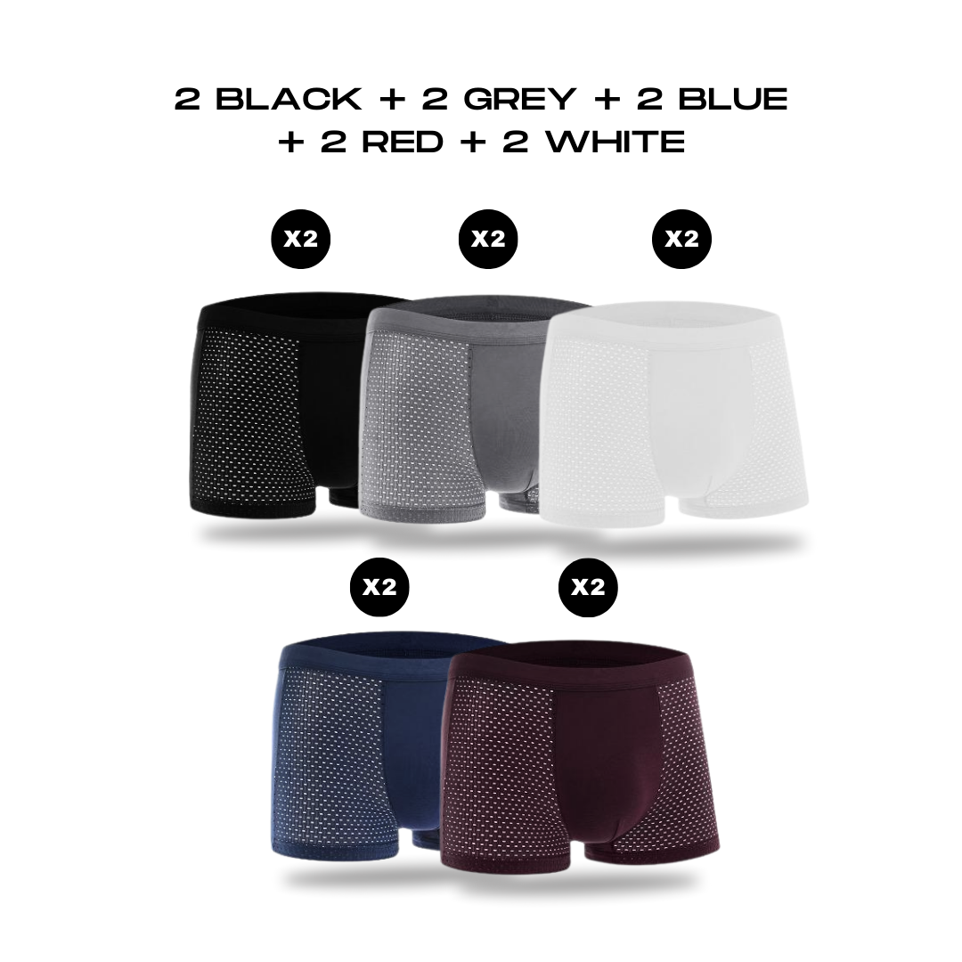 10 BAMBOO FIBER BOXERS FOR THE PRICE OF 5 | BAMBOOWEAR