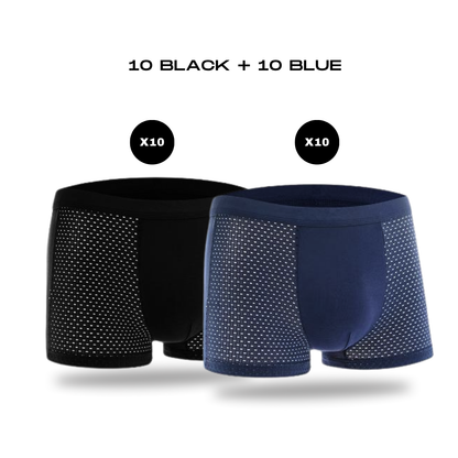 BAMBOO FIBRE BOXERS | BAMBOOWEAR 20-PACK