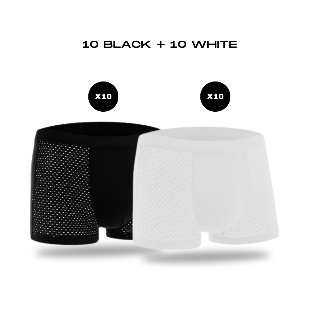 BAMBOO FIBRE BOXERS | BAMBOOWEAR 20-PACK