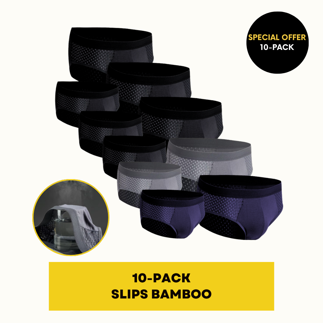 SLIPS BAMBOO FIBER BRIEFS | BAMBOO SLIP 10-PACK