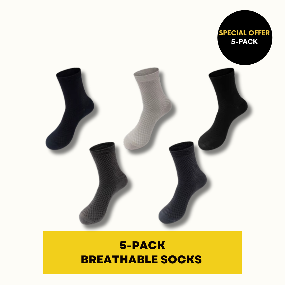 BREATHABLE SOCKS KIT| 5-PACK