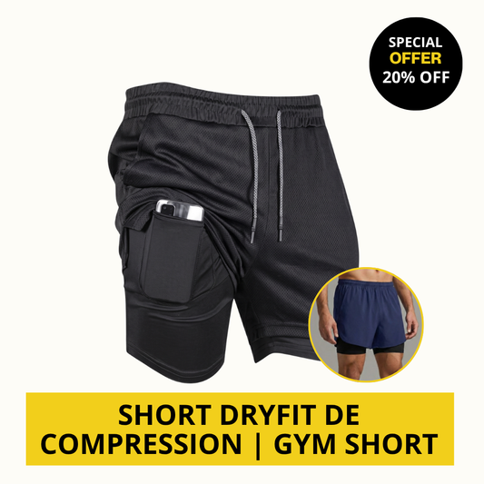 SHORT DRYFIT DE COMPRESSION | GYM SHORT