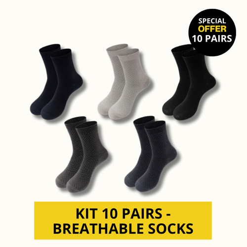 BREATHABLE CREW SOCKS KIT | 10-PAIRS